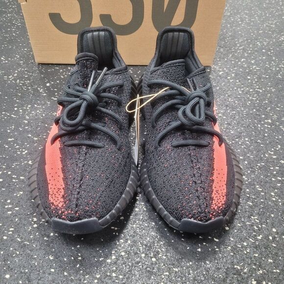 Adidas Yeezy 350 V2 Core Black Red Men's Size 5.5 BY9612 - Picture 3 of 8